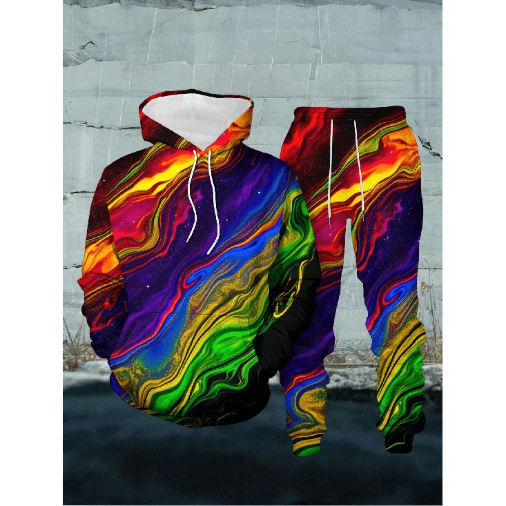 

Яркая толстовка с принтом «Туманность» в стиле Fluid Art, 3D-печать - Унисекс, Модный бренд, Городской стиль, Свободный спортивный комплект из двух предметов S