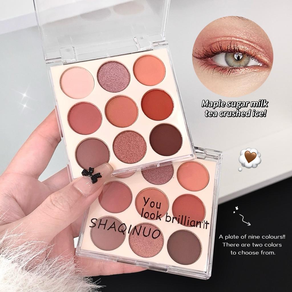 SHAQINUO Disco Ombretti Nove Colori
