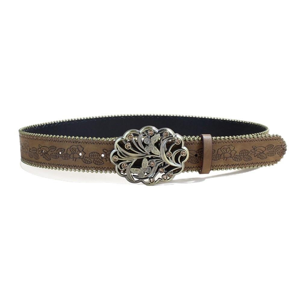Luxury Metal Buckle Belt Engraved Buckle Waist Chain Fashion Waist Belt  for Dresses