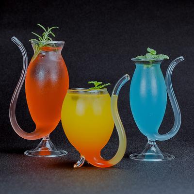 1PC Creative Goblet Wine Glass Cocktail Vampire Cup Mug Straw