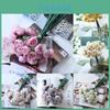 Elegant 21-head Faux Silk Peony Tea Rose Bouquet Ideal For Festive Events