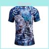 Premium Quality 3d Printed White Cotton Tiger T-shirt For Men And Women With Timeless Style
