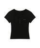 Aejeuon Ever Button Tee / Black