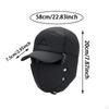 Winter Trapper Hat Casual Headwear Thermal for Outdoor Hiking Ski Biking Camping