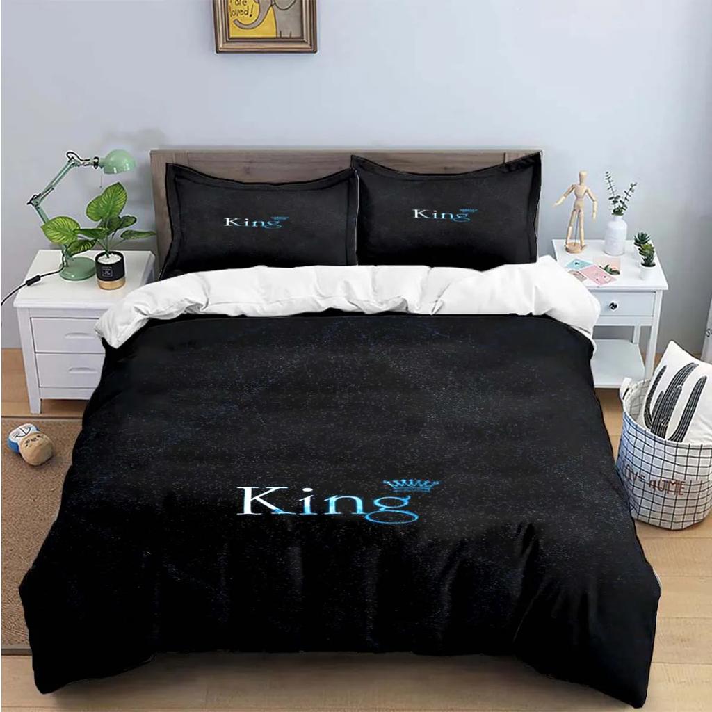 Het Rea Mode King Queen Sängkläder Set Singel Twin Full King Size Söta Djur Sänglinne Vuxna Tonåringar Sovrum Lyxig Gåva