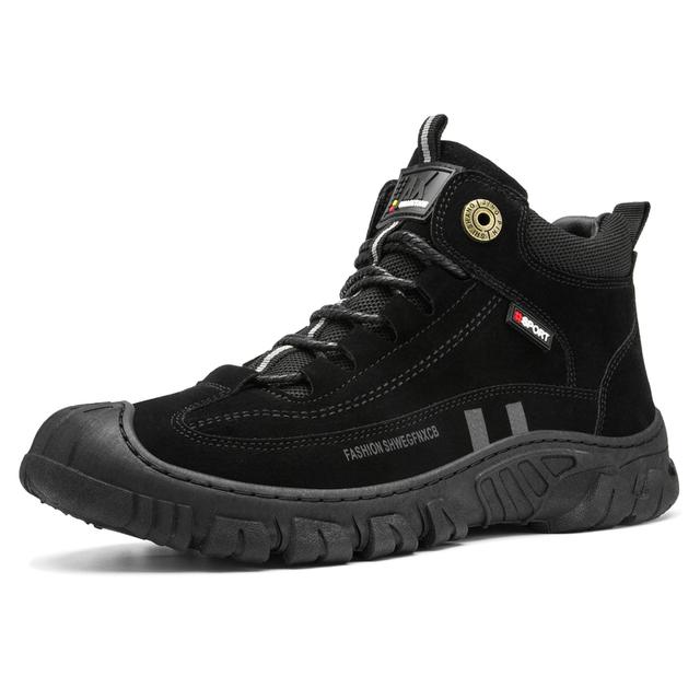 

Мужские высокие кроссовки осень-зима мужские ботильоны в стиле вестерн рабочие ботинки мотоциклетные ботинки ретро рабочие оксфорды 41 чёрный