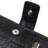 Men's Original Horizontal Format Wallet Made of Genuine Leather with Crocodile Embossing CANPELLINI 21768 Black