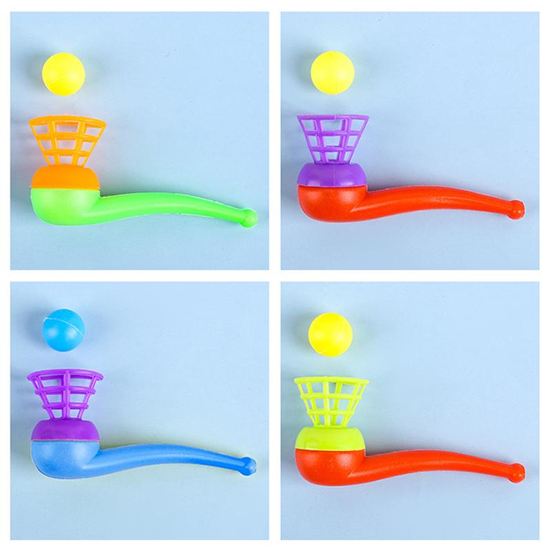 5-10PCS/Pack Assorted Color Blowing Pipe Floating Ball Magic Ball Game Birthday Party Favors Keepsakes Giveaway Rewards Gift ZYF