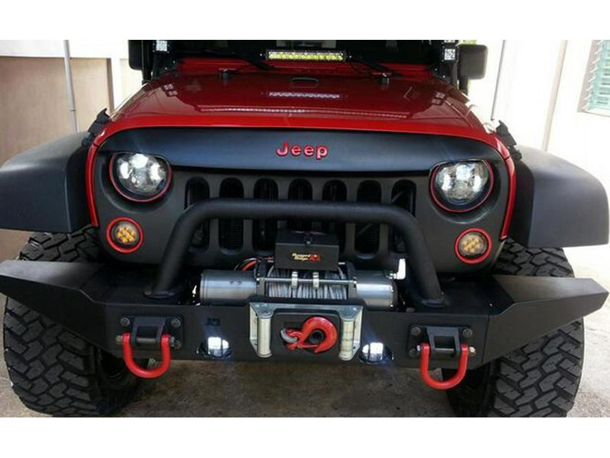 ABS LED Angel Eye Light Strip for Wrangler Jeep Middle Grille