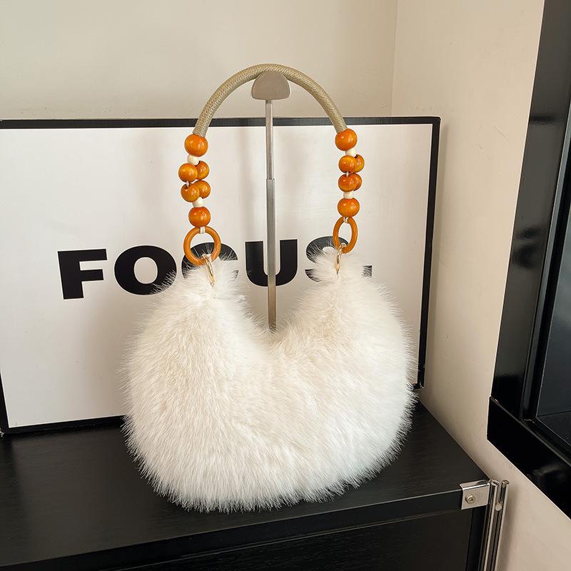 

Шикарная плюшевая осенне-зимняя сумочка - Длинношерстная, стильная и милая сумка кроссбоди на плечо из искусственного меха