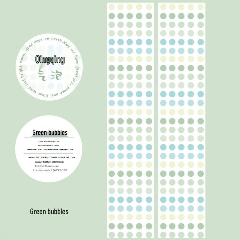 Polka Dot Washi Tape Stickers for Journaling - Small Round Labels