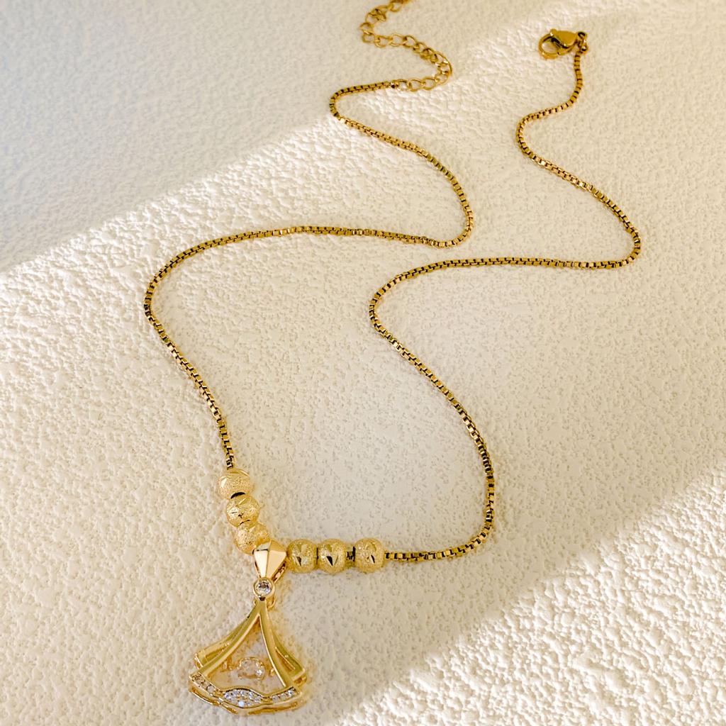 Necklace Titanium Steel Women's Summer Niche Design Sense Light Luxury Necklace Girls Exquisite Versatile Advanced Sense Simple Accessories