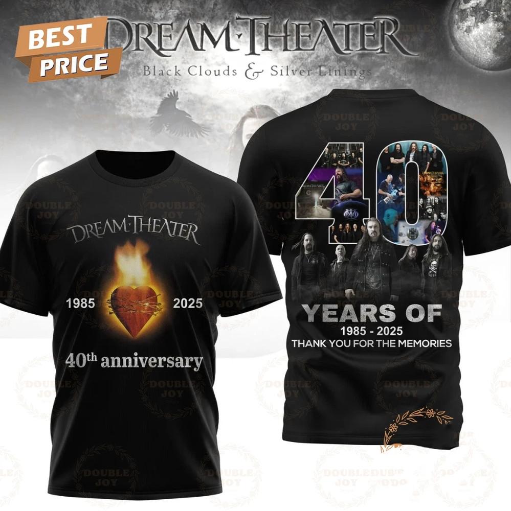 

Dream Theater 40th Anniversary Tour 2024-2025 3D T-Shirt A594 M