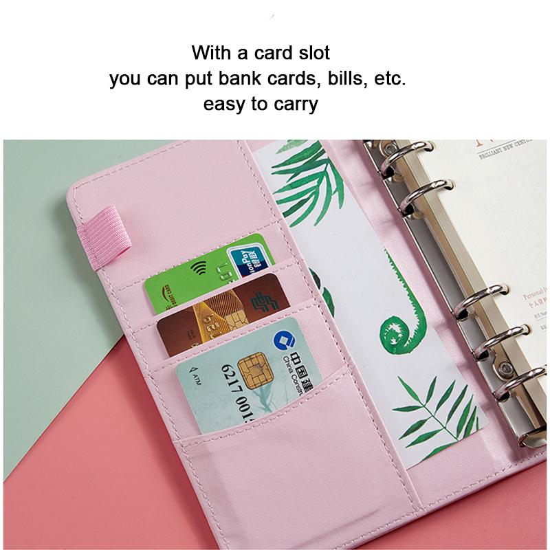 (Bezpłatne grawerowanie logo) Notatnik studencki A5/A6 w jednolitym kolorze, z klamrą magnetyczną, zawiera metalowy segregator, pamiętnik, notatnik, podręcznik