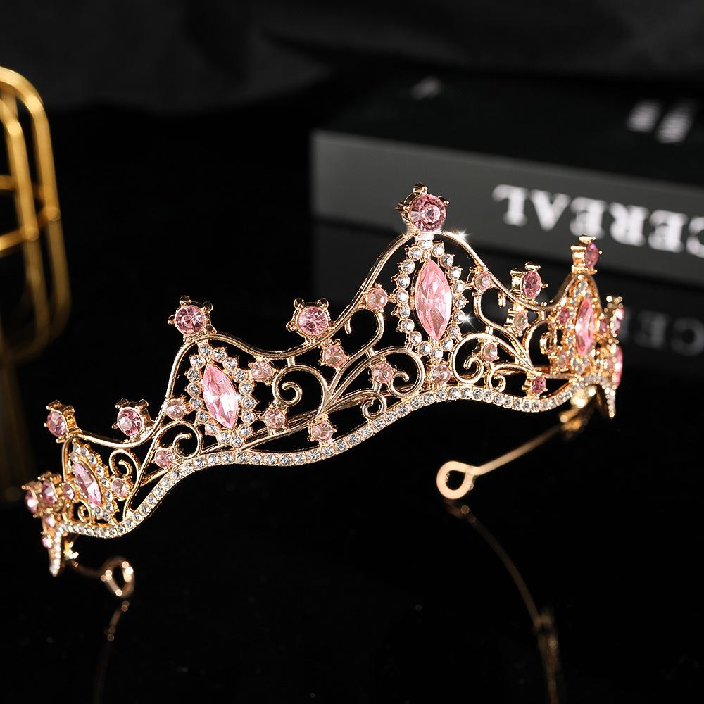 Crown Tiara Bride Premium Bursdag Crown Tiara Princess High End Crown Girls Hårnål pannebånd Party