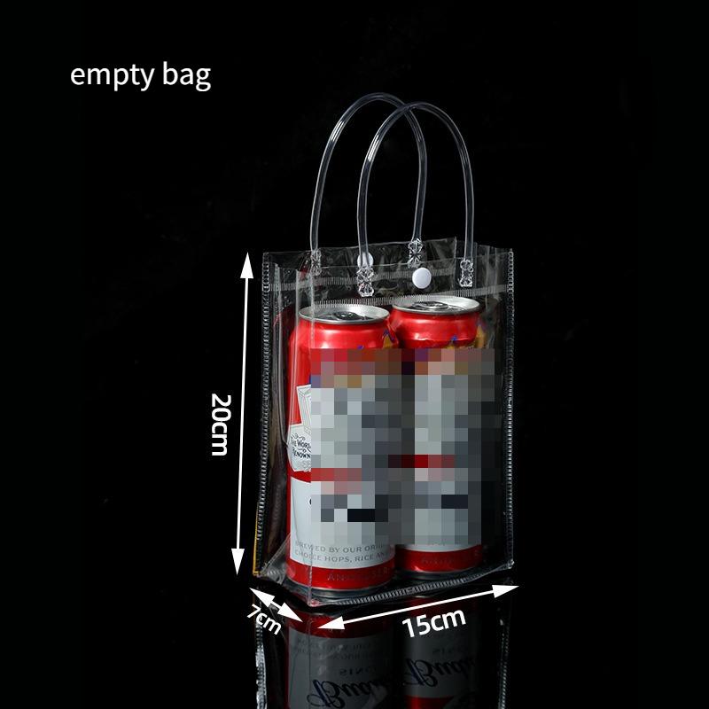 50 Stück PVC Handtasche Plastik Süßigkeitentasche Praktisch Große Kapazität Transparent Geschenk Gelee Taschen Geschenktasche Schule Arbeit Tägliche Handtasche mit Druckknopf