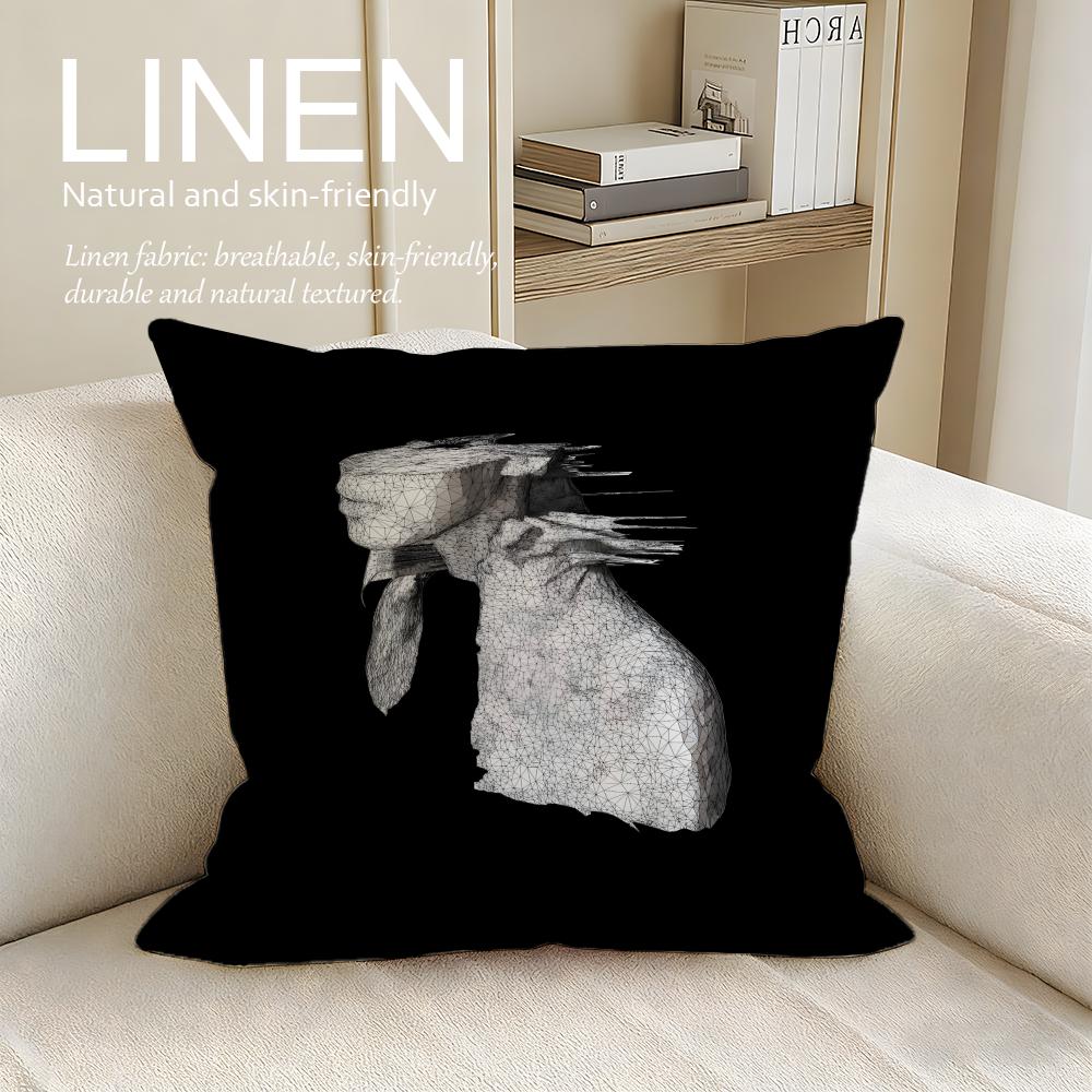 Music Coldplay Cushion Cover Pillowcase Set Pcs X X Breathable Washable Sofa Cushion Cover