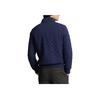 Polo Ralph Lauren SS23 Solid Color Small Pony Embroidered Diamond Pattern Pullover Long Sleeve Sweatshirt Men Sweatshirt Blue 710916640-001