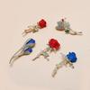 Flower Rose Trendy Jewelry Pin Accessory With Alloy Material For Formal Attire