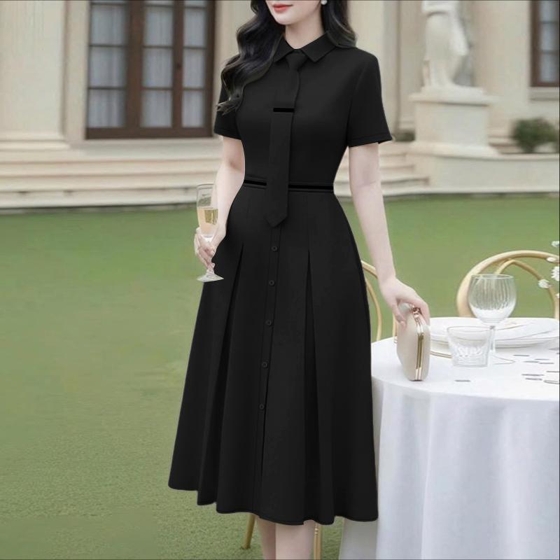 ZANZEA Women Turn Down Collar Casual Short Sleeve Dress