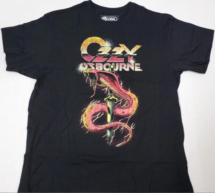 Ozzy Osbourne Snake Dagger Shirt, Vintage Heavy Metal Tee, Men’s Graphic T-Shirt XXXXL