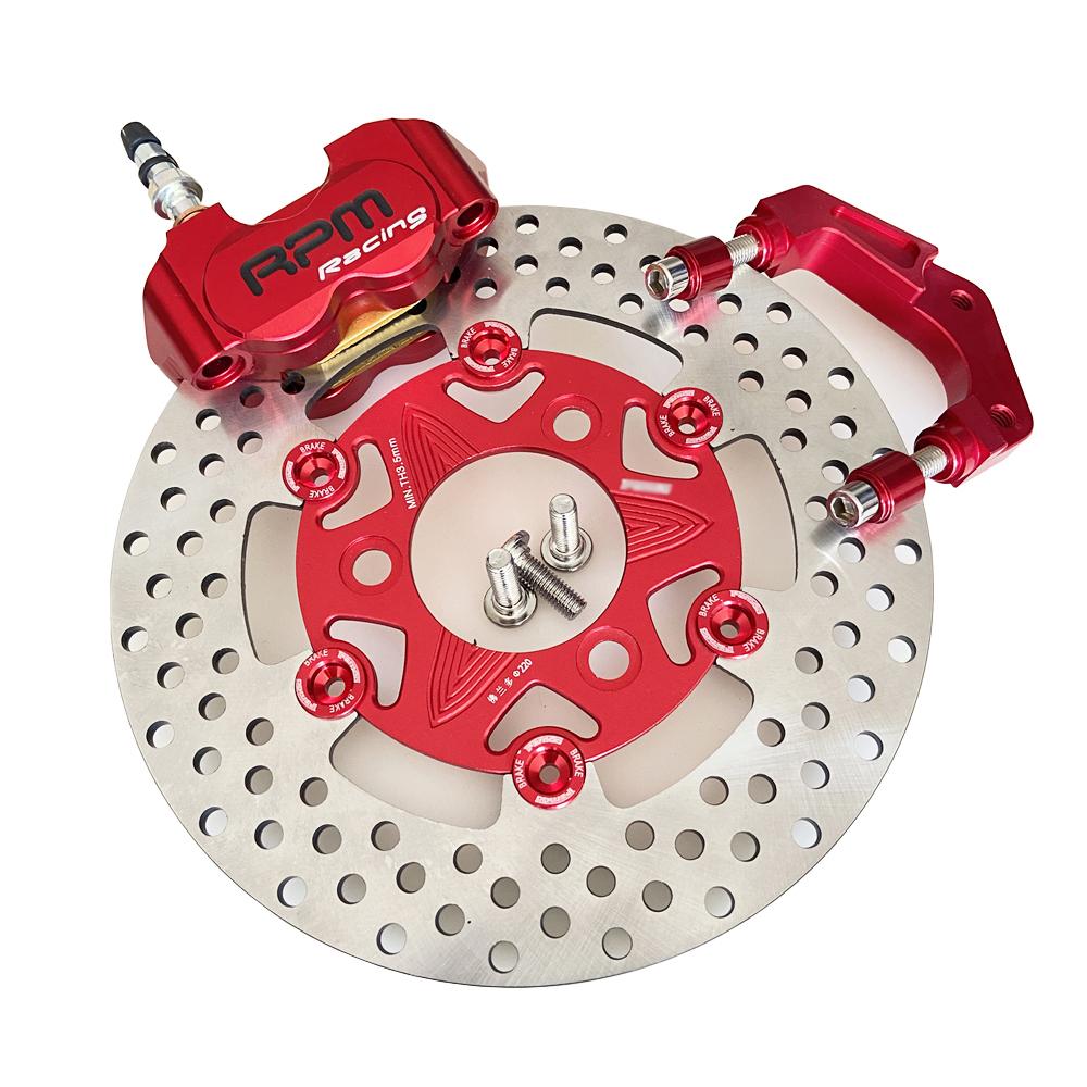Motorcycle electric Scooter RPM  CNC Brake Calipers  220mm Disc Brake Pump Adapter Bracket For modification Brake set