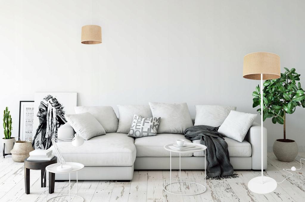 FLOOR LAMP STANDING METAL LAMPSHADE 35CM