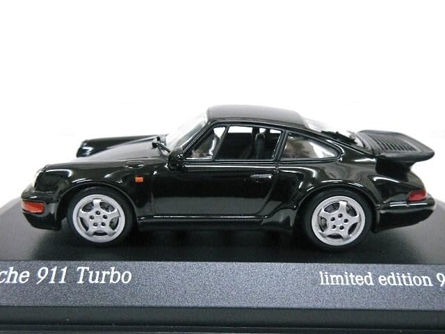 European Exclusive Scale Porsche 911 Turbo 1990 964 Model 1/43 (Black)