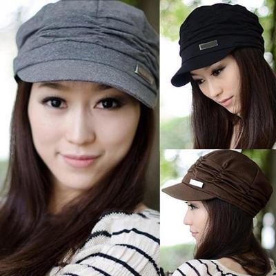 Frauen Mode Plissee Schirmmütze Casual Outdoor Sport Reise Sonnenhut