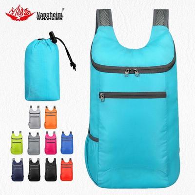 Tragbarer Outdoor Faltbarer Sportrucksack - Leichte Doppelschulter-Reisetasche und Schultasche; Option für individuelles Logo verfügbar.