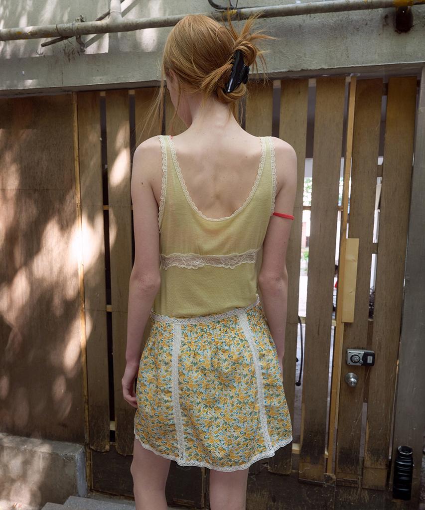 Nokeontencheu 376. Bari Flower Skirt _ Yellow