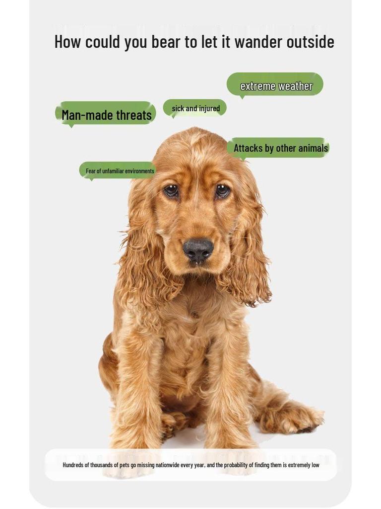 Universal Waterproof GPS Smart Pet Tracker for Cats and Dogs with Remote Control