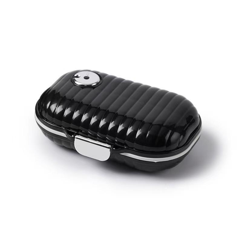 Mini Pilulier de Voyage Portable pour Sept Jours Multi-Compartiments Organisateur de Comprimés Boîtier de Rangement Scellé pour Médicaments Quotidiens