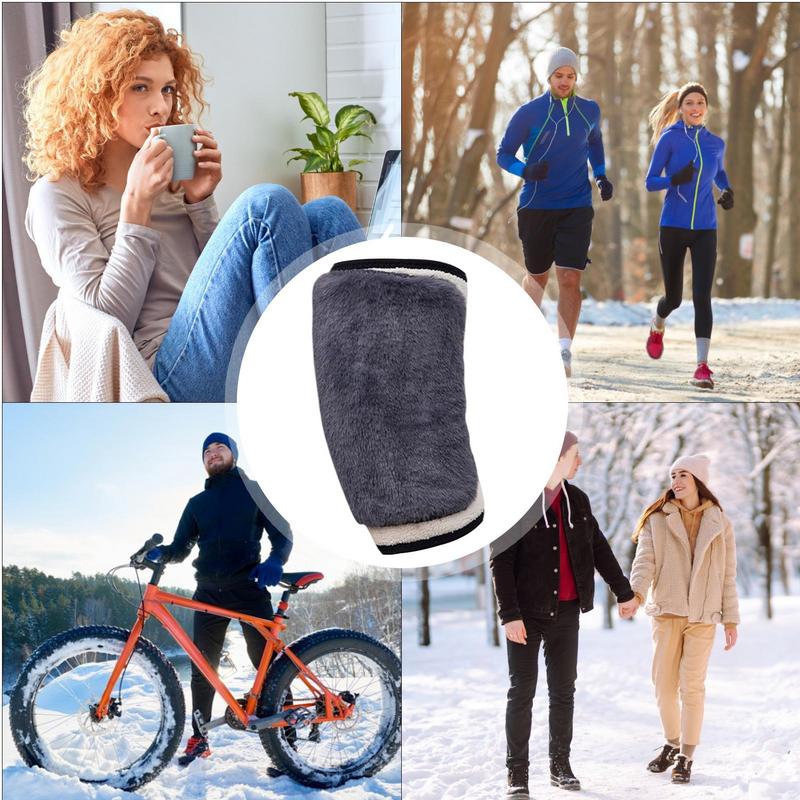 Winter Warm Knee Brace Thermal Leg Knee Warmer Sleeve For Women Men imitation rabbit plush Knee Pad For Cycling Ski Running