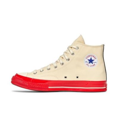 Comme Des Garçons Play X Chuck 70 High Pristine Red A01794C