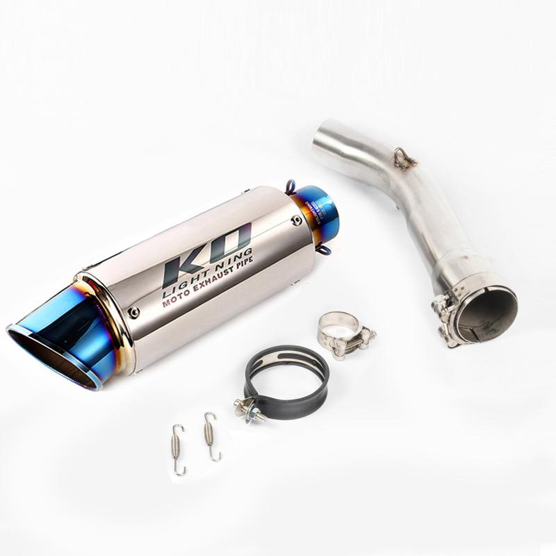 FZ1 Motorcycle Exhaust System Escape Muffler Pipe Silencer Connector Section Pipe for Yamaha FZ1