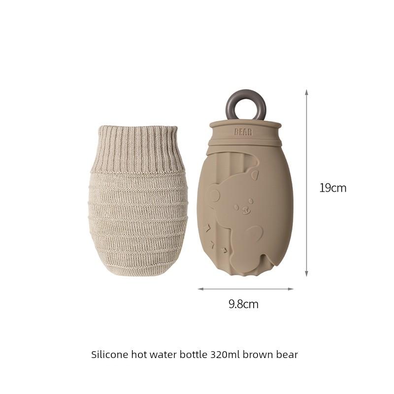 Water-Filled Hot Water Bottle, Thickened Silicone Hand Warmer, Winter Warming Essential, Small Size Hot Water Bag for Girls, Hot Compress To Warm the