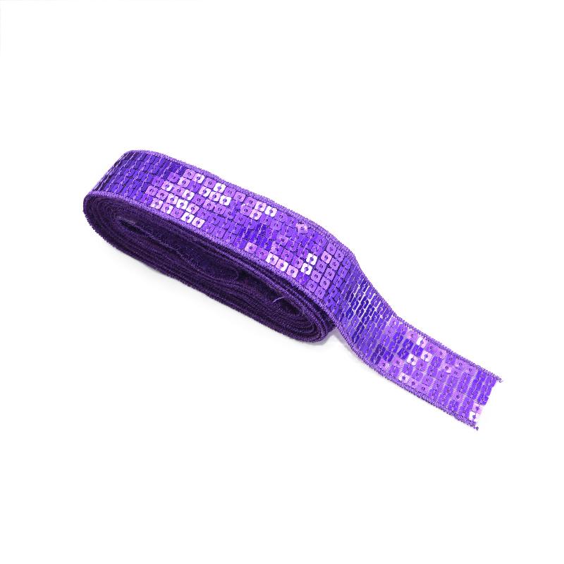 10 Yards/lot 5 Rows Square Sequin Beading Ribbon 25mm Sequin Lace Trims for Sewing Craft Garments Headdress Wedding Decoration
