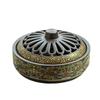 Ceramiczny kadzielnica Censer Uchwyt na kadzidła w krążkach i patyczkach Piec Dekoracja herbaciarni Emaliowany wzór lotosu Kryty piec na kadzidła stożkowe