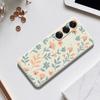 For Samsung Galaxy S25 Case Yellow Flowers Pattern Printing Straight Edge TPU Phone Back Cover