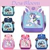 Fashionable Cartoon Print Kids Backpack With Breathable Nylon And Large Capacity