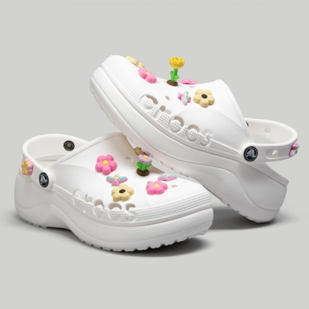 

Crocs Vaya Platform Clogs White 208186 100 W8(250mm)