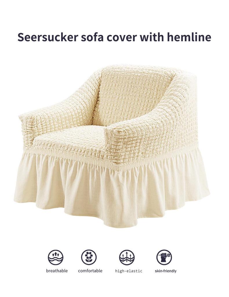 Cross-border Bubble Gauze Lace Sofa Cover: Thick, Non-slip, Dustproof for All Seasons