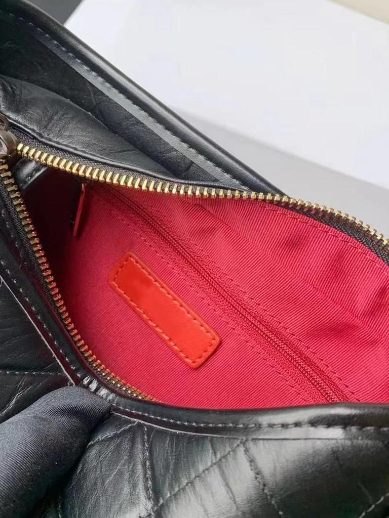 Women's 2025 Genuine Leather Hobo Bag - New Fragrance Style, Diamond Pattern, Chain Strap, Single Shoulder & Crossbody Options