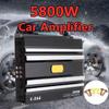 12V 5800 Watt 4 Channel Car Audio Power Amplifier Amp Aluminum Alloy Black 20Hz~20KHz