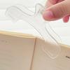 Transparent Plastic Book Clip: Simple Reading Aid, Fixed Book Holder, Creative Bookmark & Practical Note Holder for Bookstore