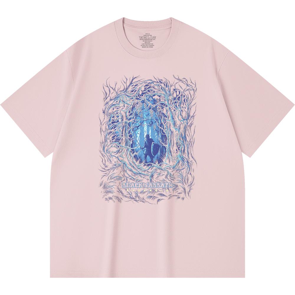 230 g/m² 100% Bavlna T-shirt Heavy Metal Rocková Kapela Tisk Populární Hudby Unisex Těžký Bavlněný T-shirt