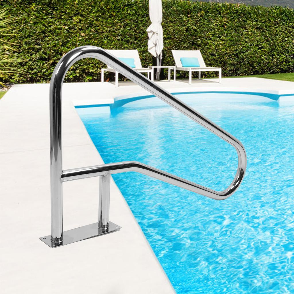 Swimming Pool Stair Rail Easy Installation 304 Stainless Steel Professional Safety Pool Handrail for Hot Tub for Swimming Pool