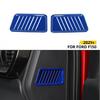 Center Console Side Air Vent Outlet Cover Trim Decor For Ford F150 -22 Blue