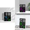 Modern Minimalist Digital Alarm Clock With Temperature And Humidity Display For Home Use
